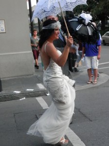 Beautiful bride in New Orleans